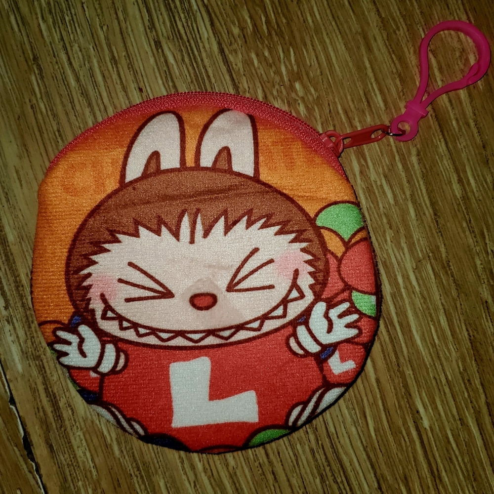 Cute Labubu Coin Pouch Keychain